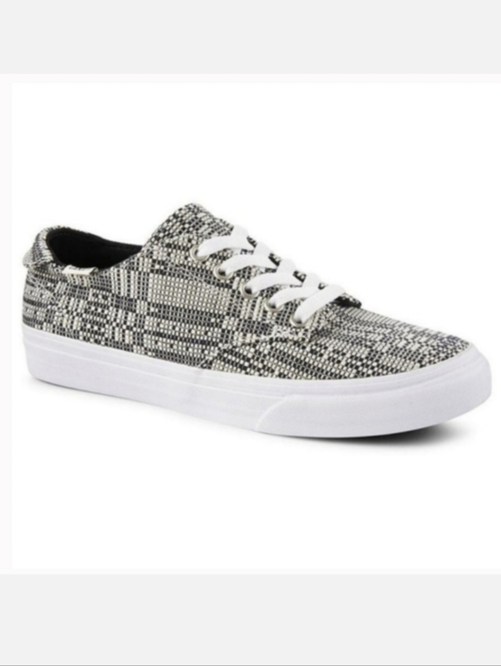 VANS Camden Deluxe Optical Woven Black/White Sneakers Women's Size 11
